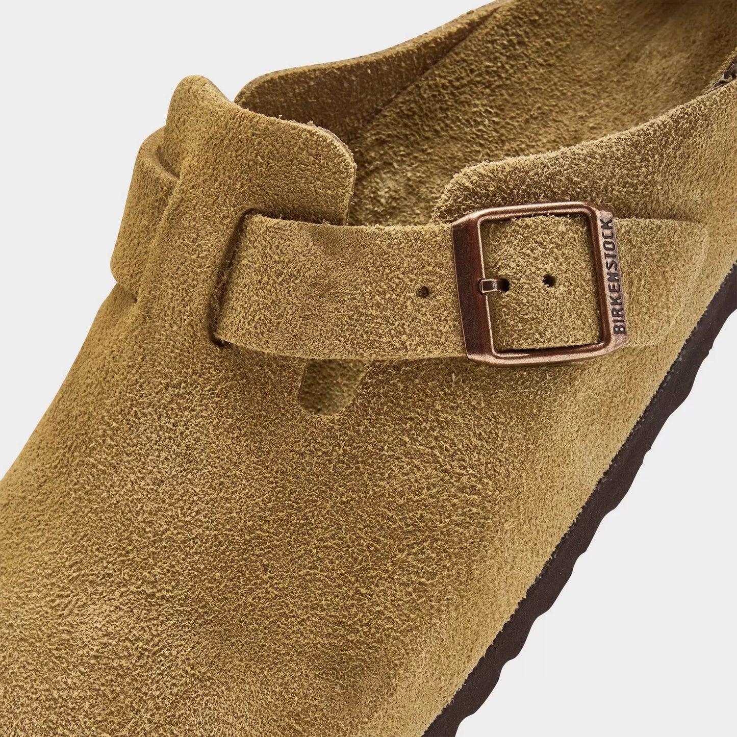 Men's Birkenstock Boston Suede Leather Birko-Flor Clogs