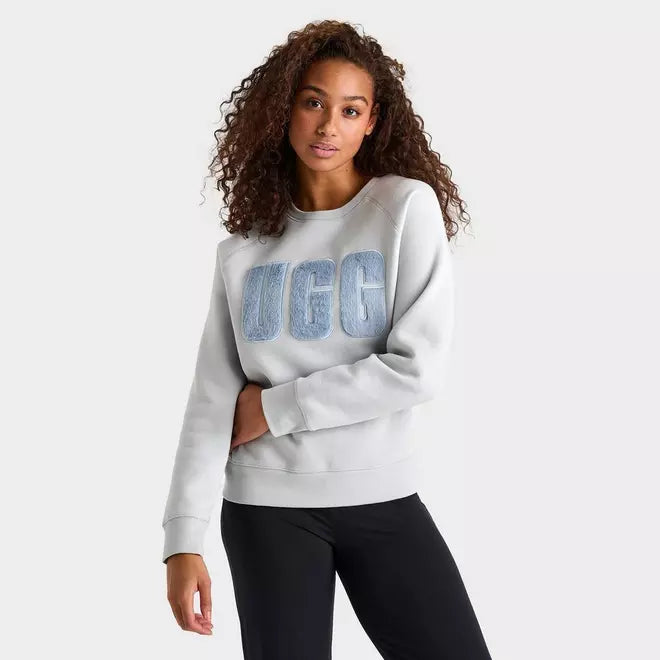 Women's UGG Madeline Fuzzy Logo Crewneck Sweatshirt