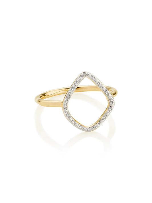 Monica Vinader Riva Diamond Hoop ring