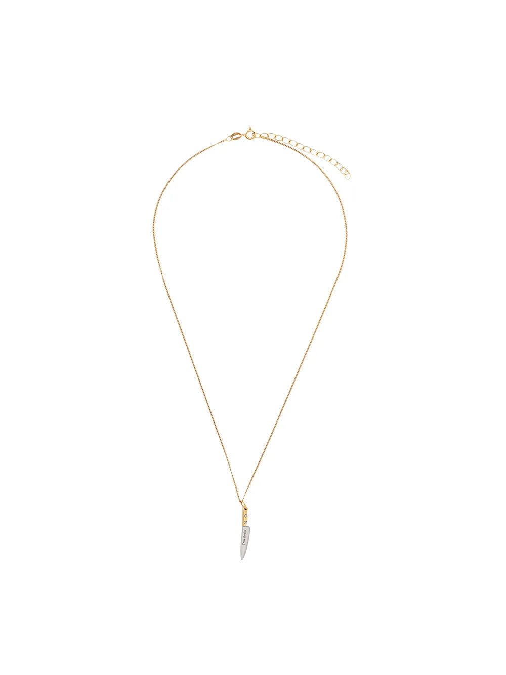 True Rocks small knife necklace