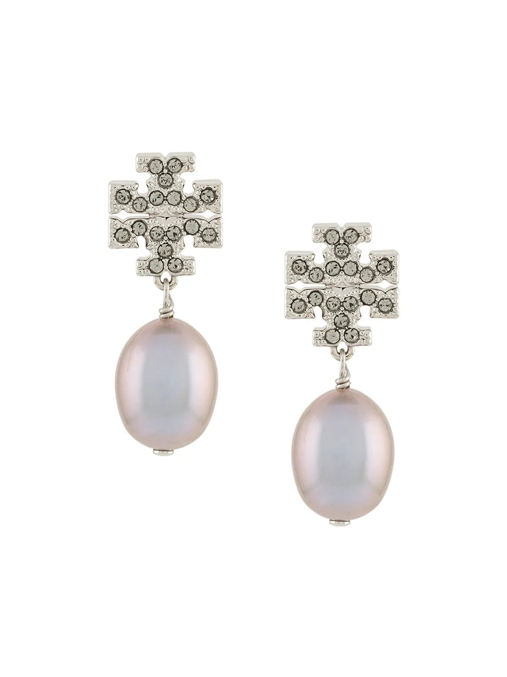 Tory Burch Kira pavé pearl drop earrings