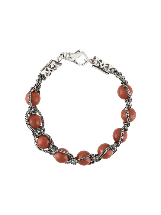 Emanuele Bicocchi beaded braided chain bracelet