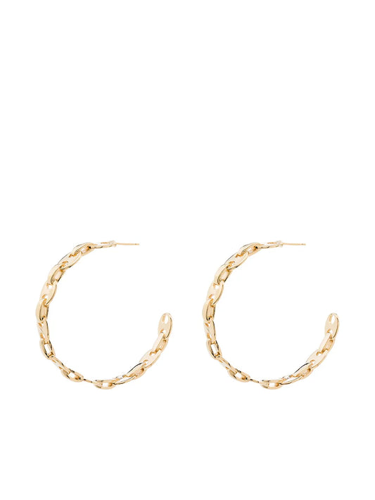 Rabanne chain link hoop earrings