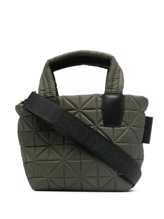 VeeCollective geometric quilted tote bag