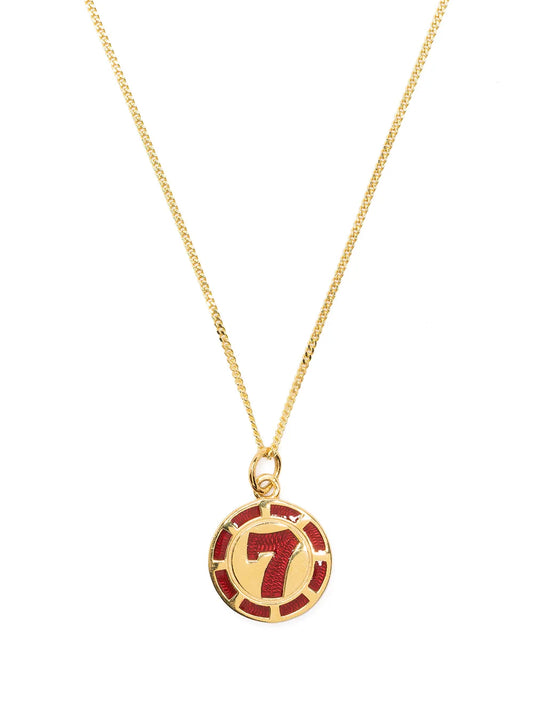 True Rocks Vegas 7 poker chip pendant necklace