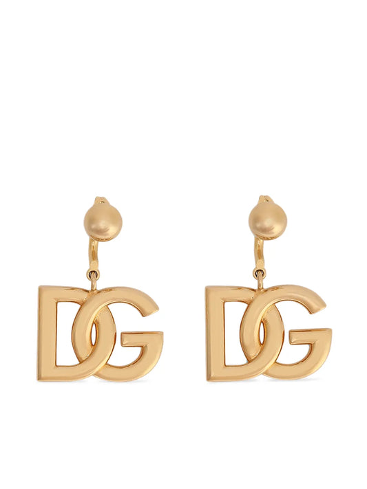 Dolce & Gabbana DG logo drop earrings