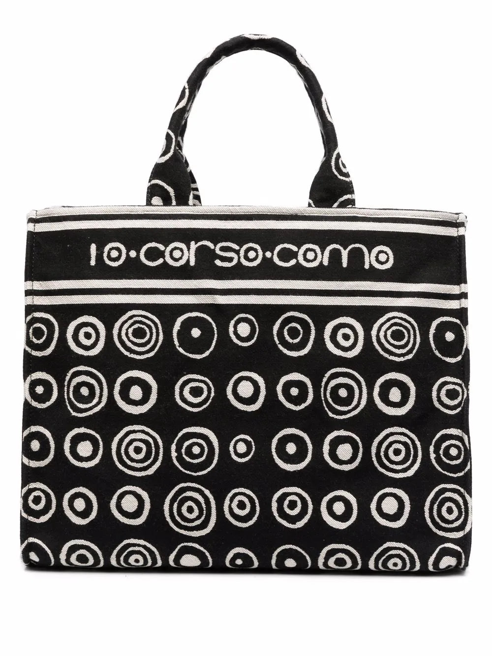 10 CORSO COMO graphic print canvas tote