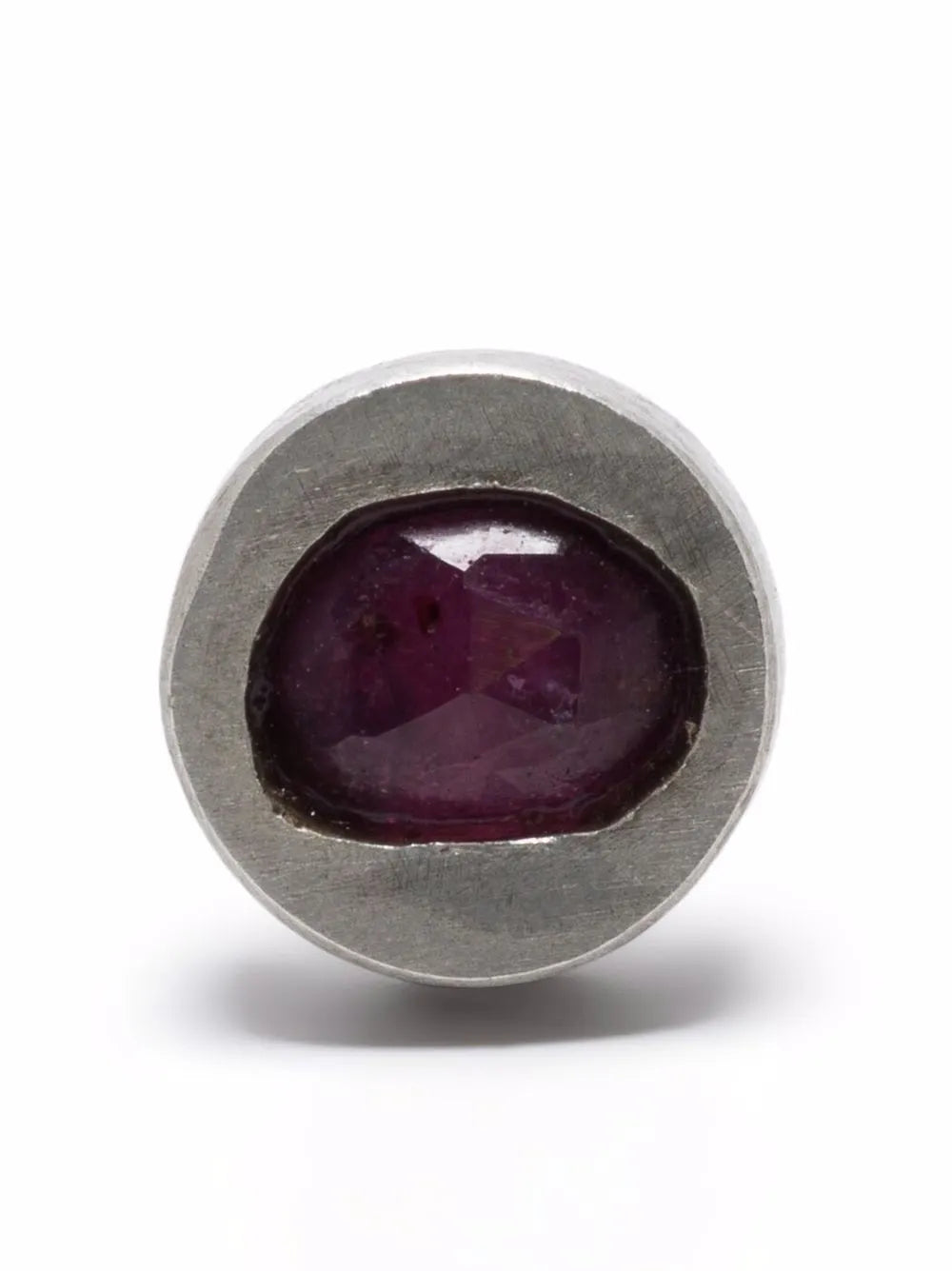 Parts of Four ruby stud earring