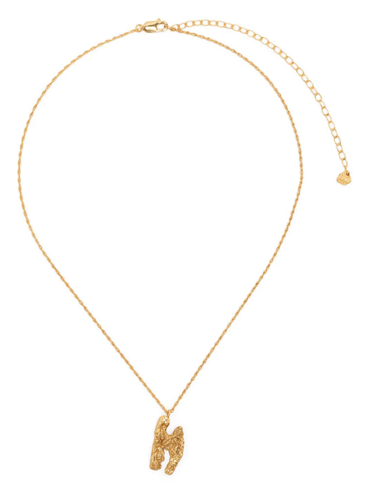 LOVENESS LEE H alphabet pendant necklace