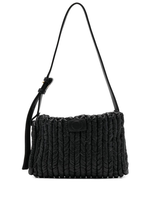 Nanushka woven shoulder bag