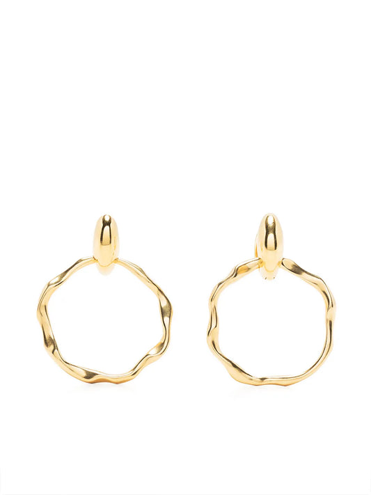 DOWER AND HALL Polo Story gold plated hoops