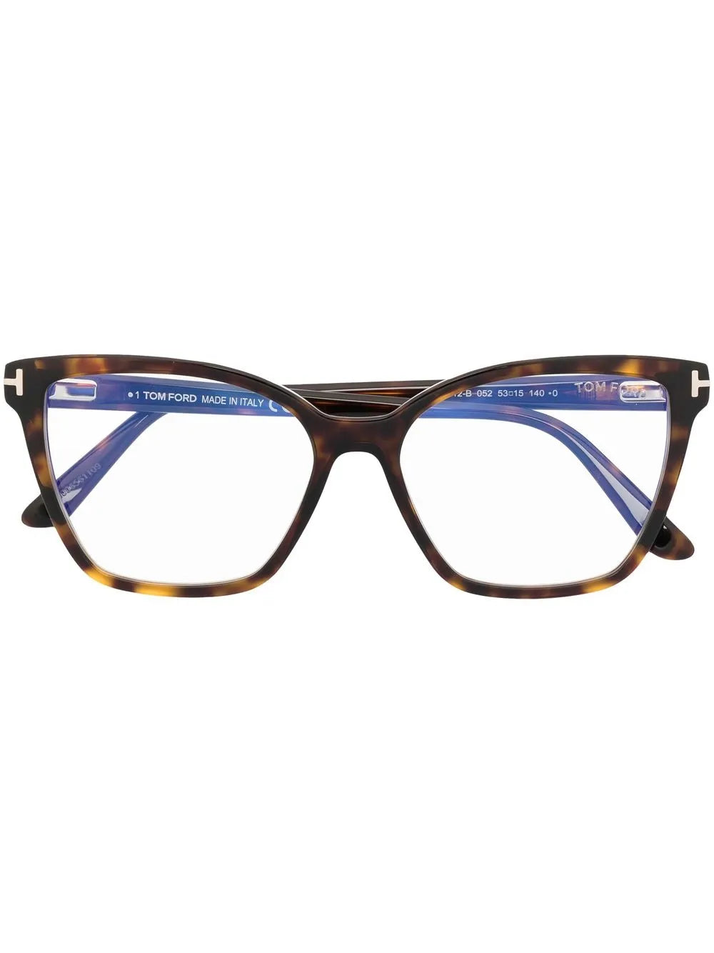 TOM FORD Eyewear tortoiseshell effect oversize frame glasses
