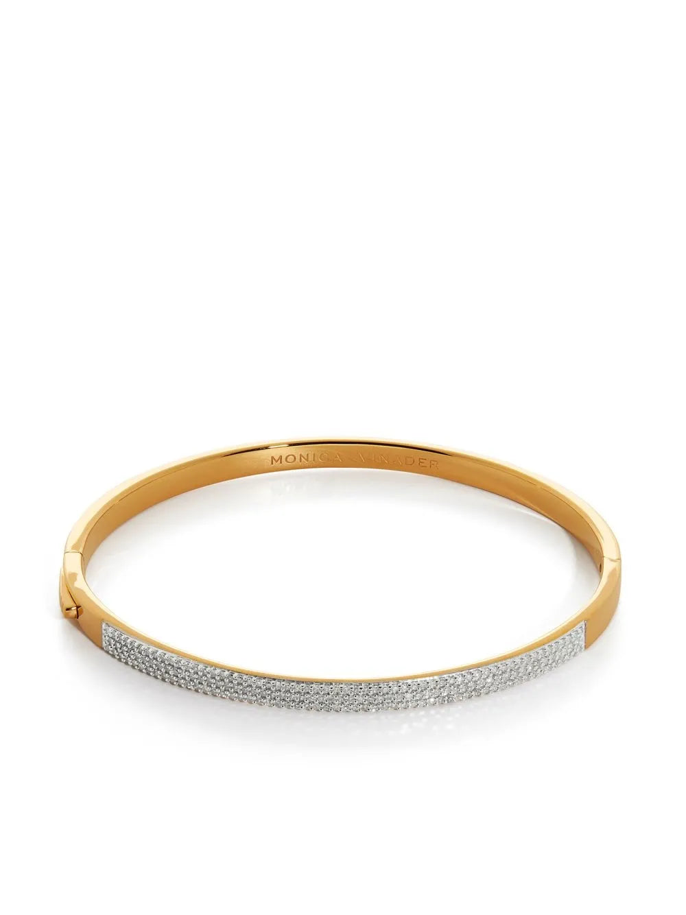 Monica Vinader Essential diamond pave bangle