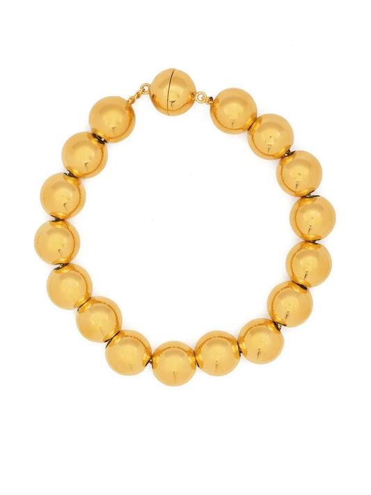 Jil Sander Sphere gold tone bracelet