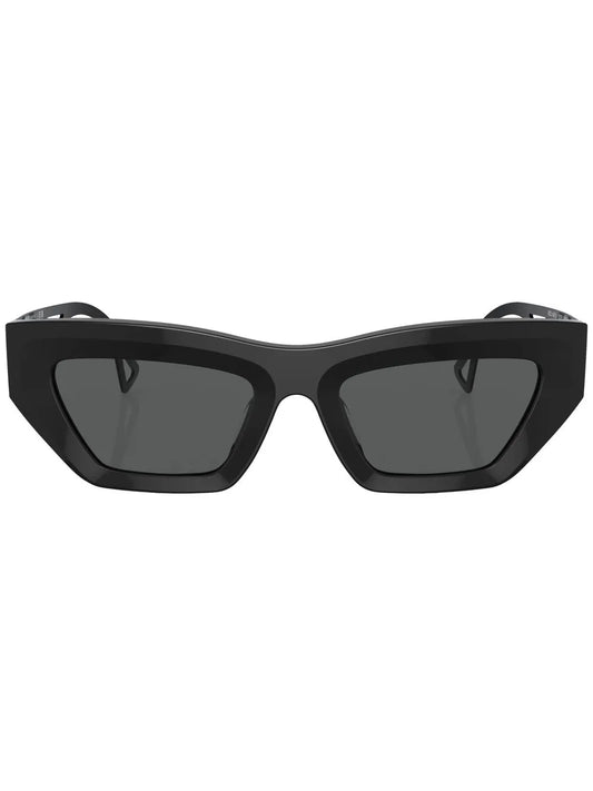 Versace Eyewear logo embossed rectangle frame sunglasses