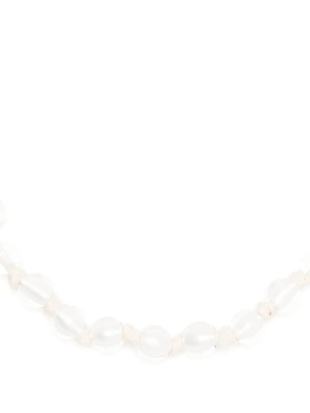 Chloé crepe de chine beaded necklace