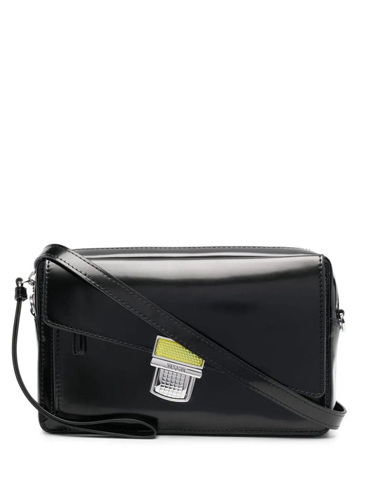 MSGM faux leather cross body bag