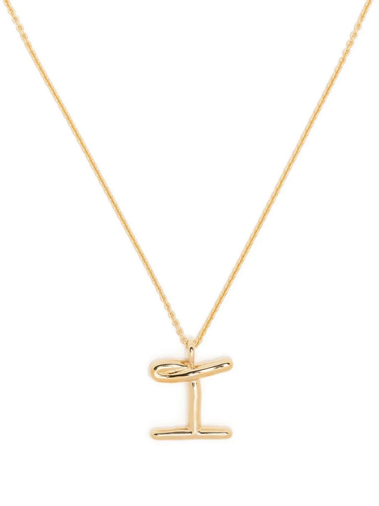 Missoma Curly Molten initial pendant necklace