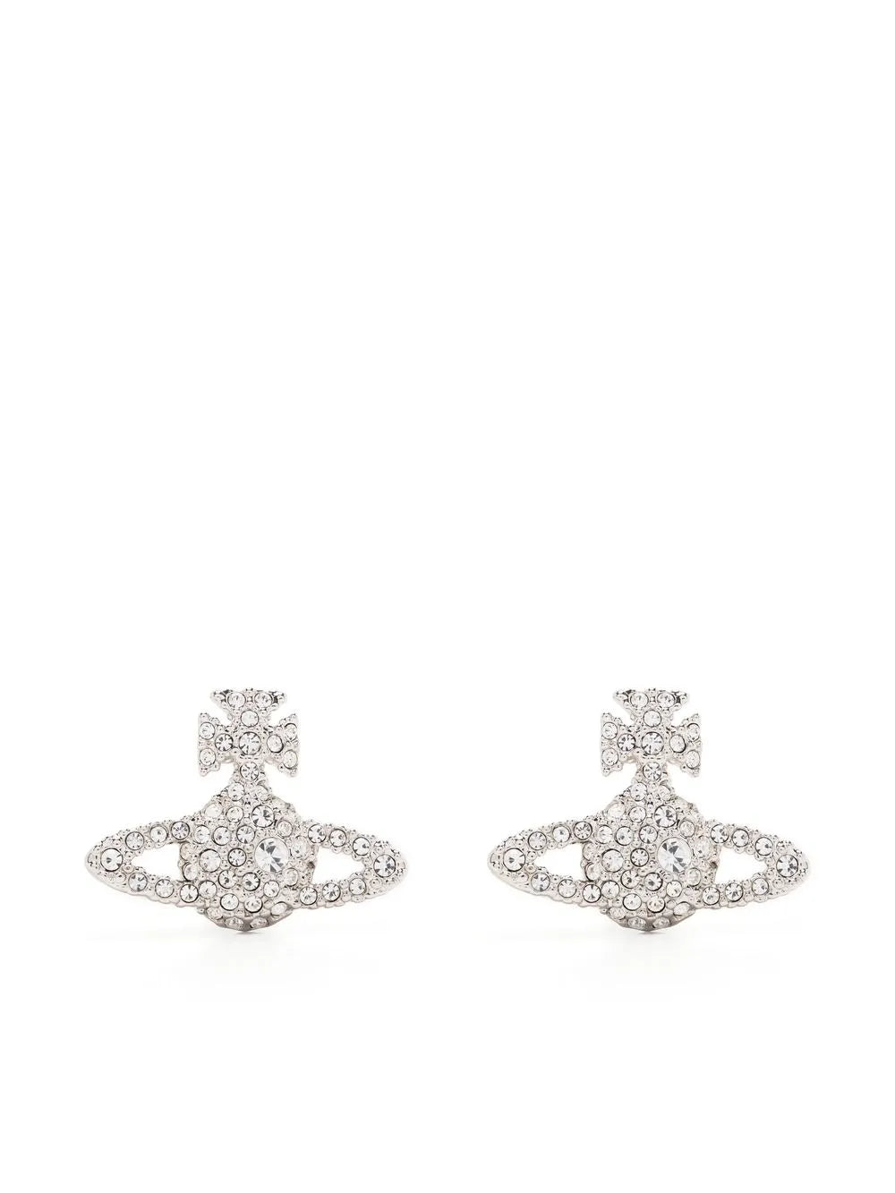 Vivienne Westwood crystal embellished logo stud earring