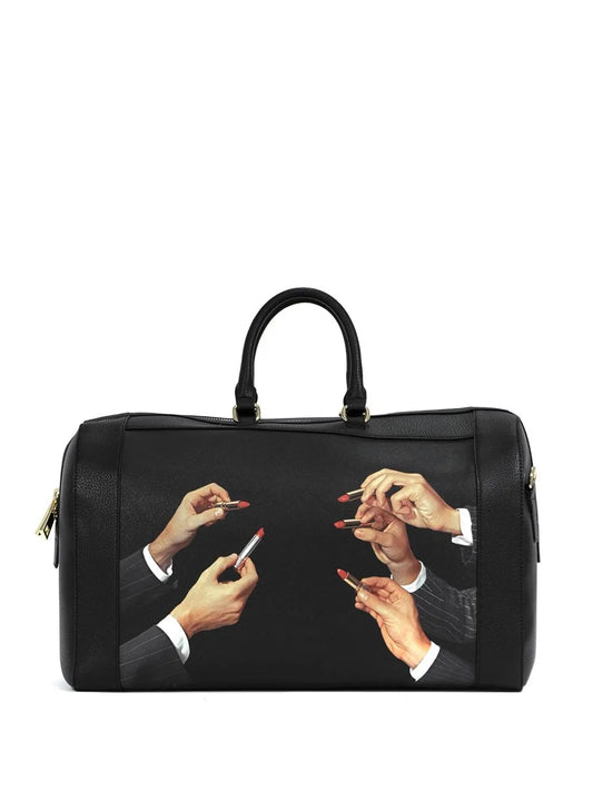 Seletti graphic print holdall bag