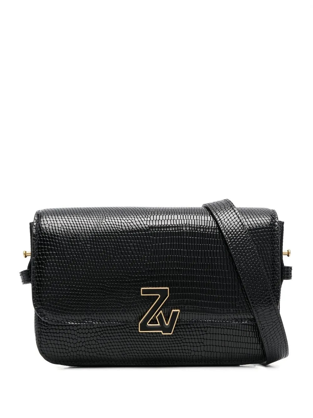 Zadig&Voltaire logo plaque leather shoulder bag