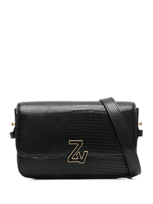 Zadig&Voltaire logo plaque leather shoulder bag