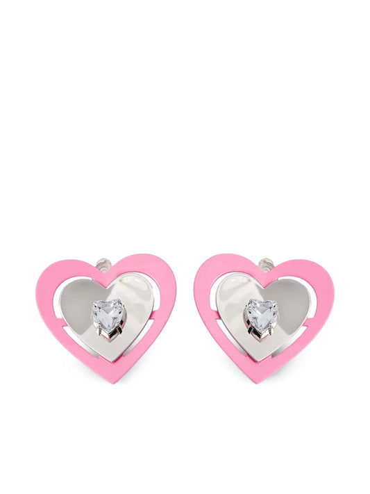Rick Owens heart shaped earrings