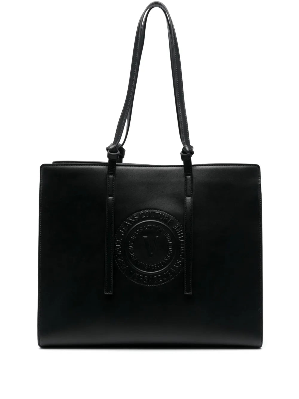 Versace Jeans Couture logo embossed tote bag
