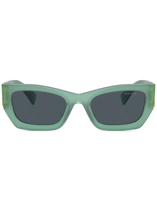 Miu Miu Eyewear logo plaque rectangle frame sunglasses