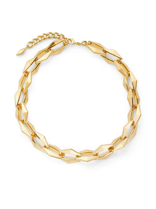 Jimmy Choo Diamond chain link necklace