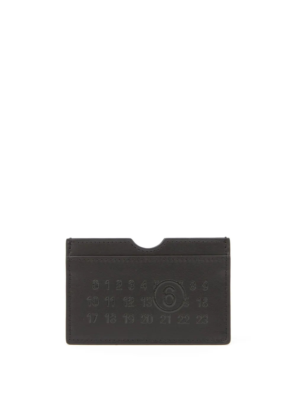 MM6 Maison Margiela Numeric logo embossed card holder