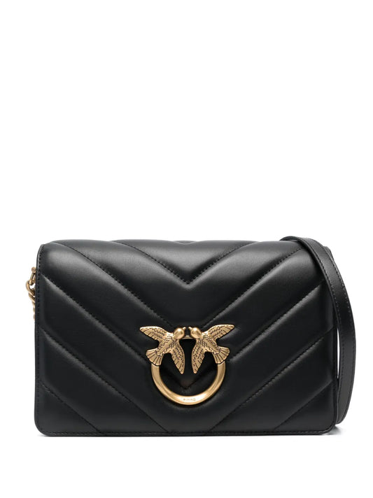 PINKO Love quilted leather shoulder bag