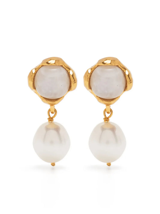 Alighieri The Moonlight Capture pearl earrings
