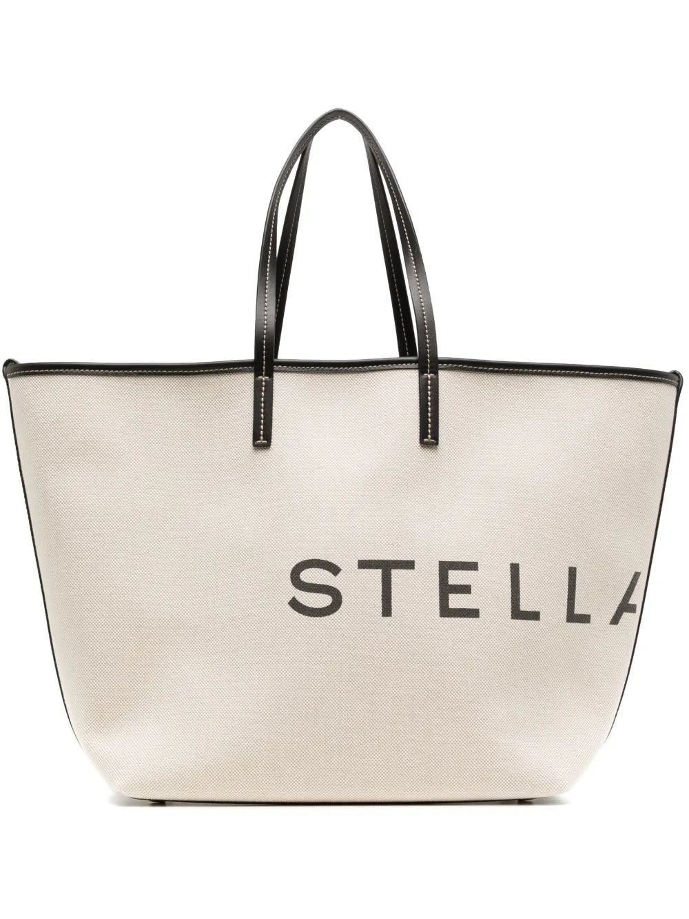 Stella McCartney logo print cotton tote bag