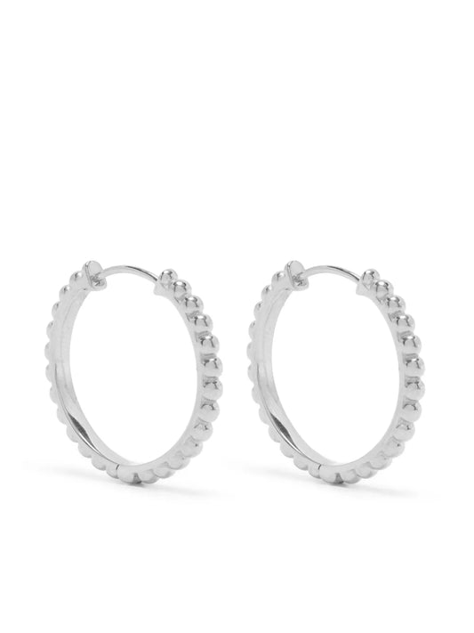 DOWER AND HALL Dotty huggie hoop earrings
