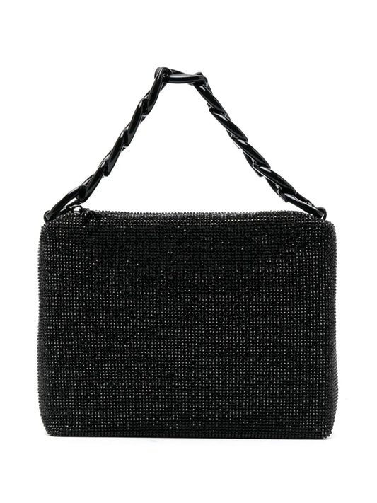 Patrizia Pepe Maxichain rhinestone tote bag