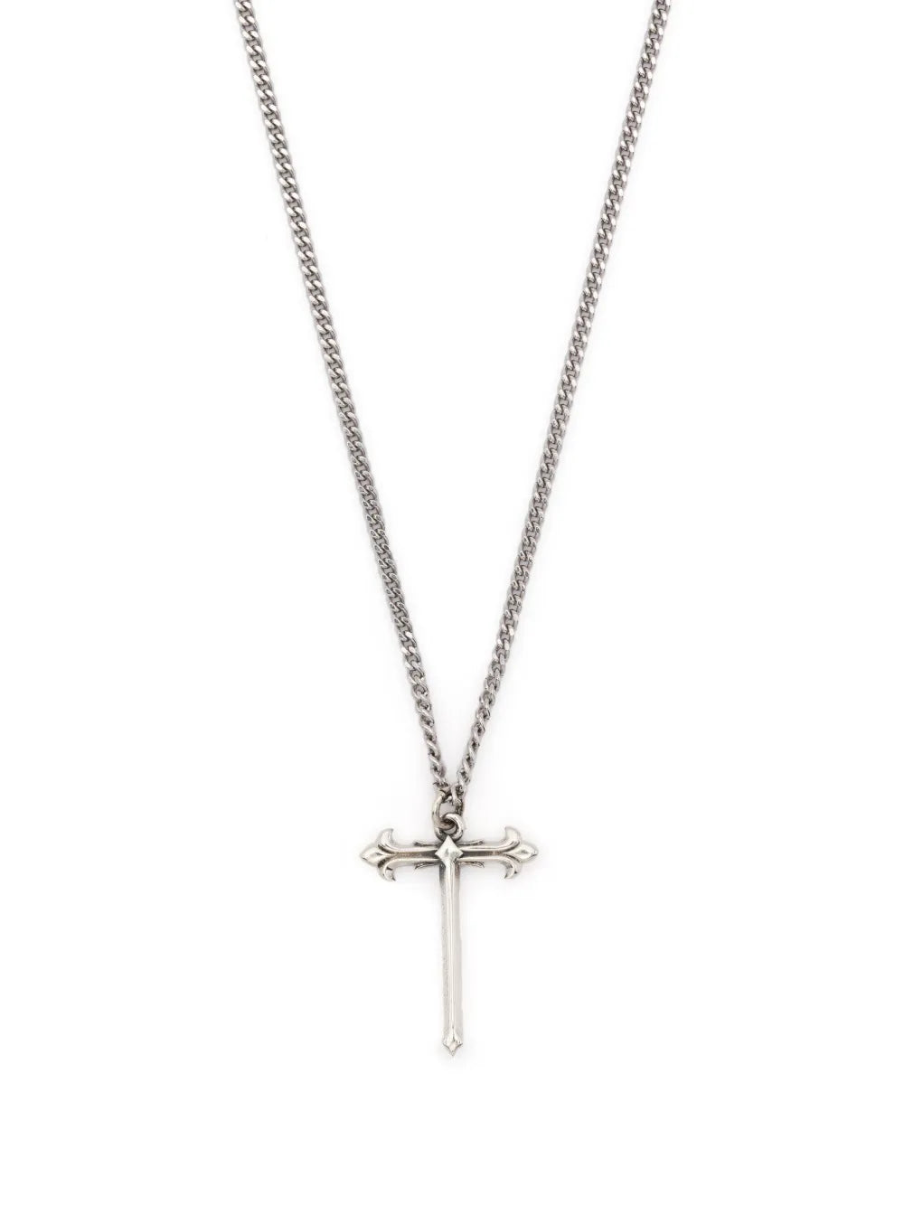 Emanuele Bicocchi cross pendant polished finish necklace