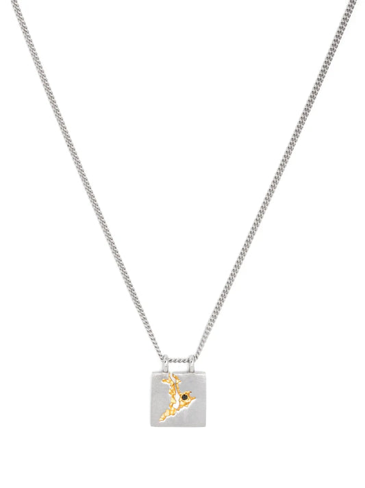 Tom Wood Mined Pendant Black Diamond necklace