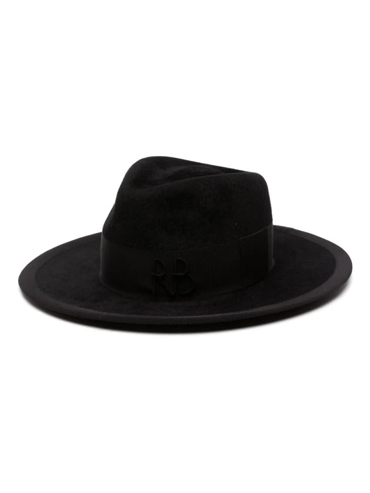 Ruslan Baginskiy logo embroidered fedora hat