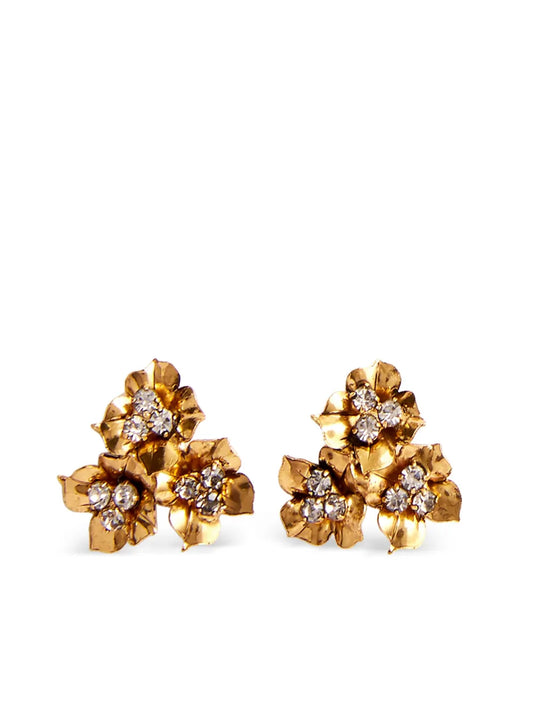 Jennifer Behr Maye floral motif stud earrings