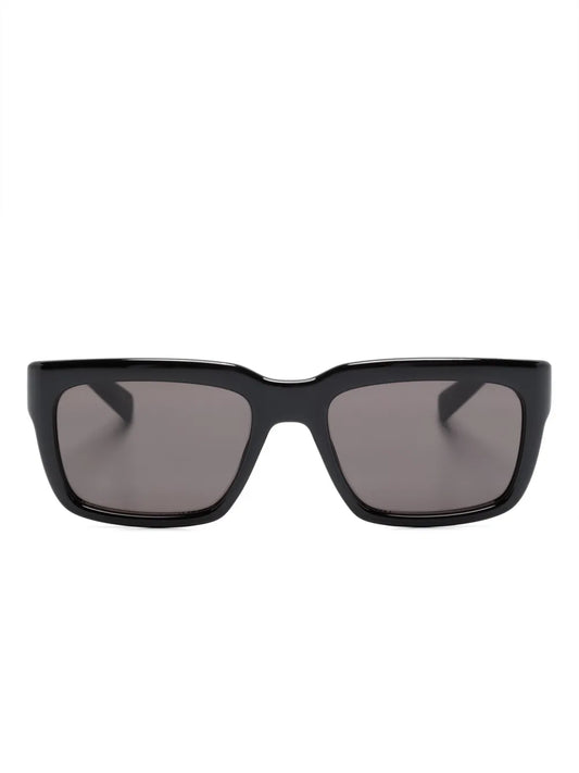 Saint Laurent Eyewear logo print rectangle frame sunglasses