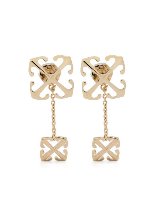 Off-White Double Arrows drop earrings