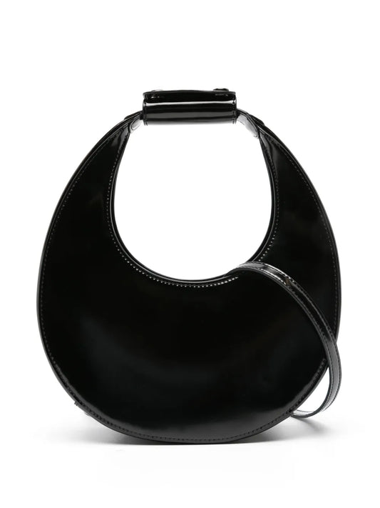 STAUD mini Moon patent leather bag