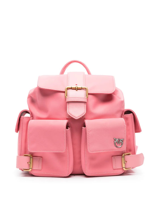 PINKO Pocket logo plaque backpack