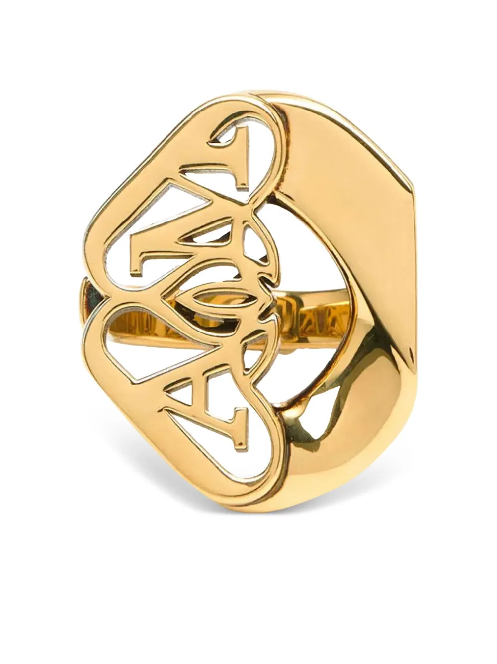 Alexander McQueen Seal logo motif ring