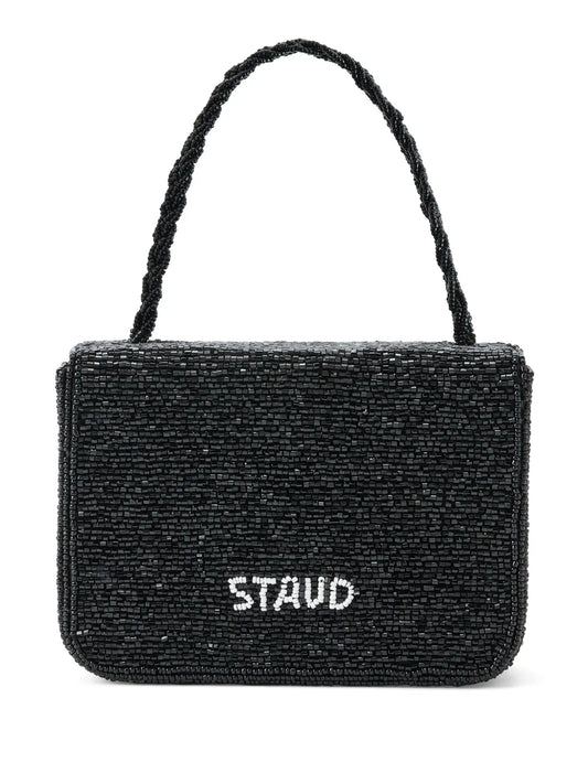 STAUD Carmen beaded tote bag