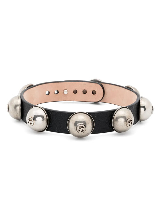 Acne Studios stud embellished leather choker
