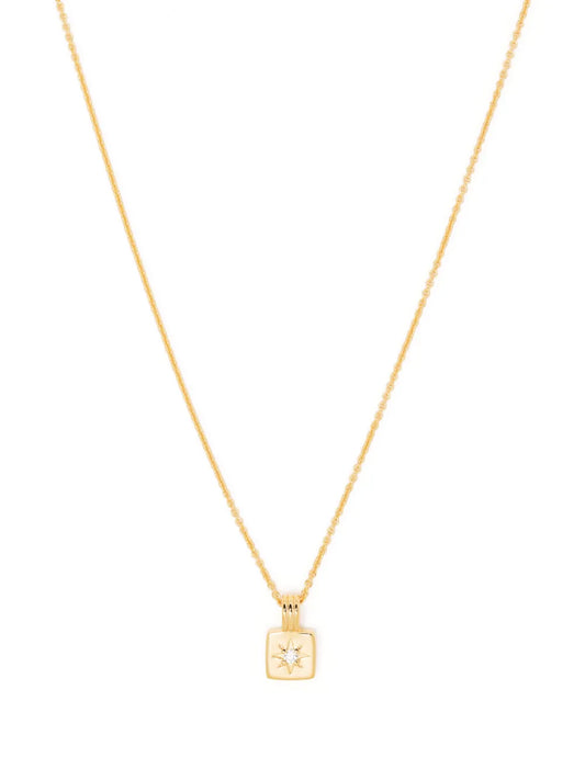 Missoma mini Square pendant necklace