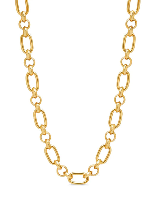 Nialaya Jewelry gold plated cable link necklace