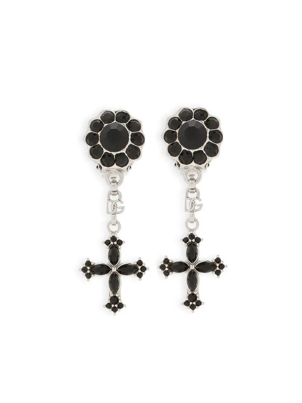 Dolce & Gabbana cross pendant clip on earrings